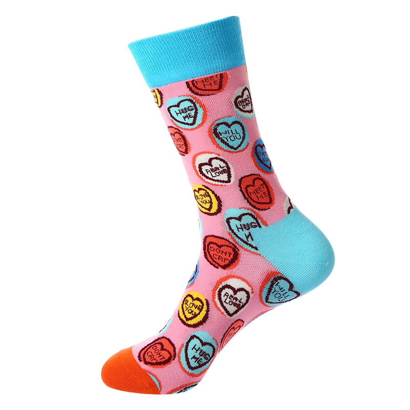 Chaussettes jacquard style hip-hop street fashion