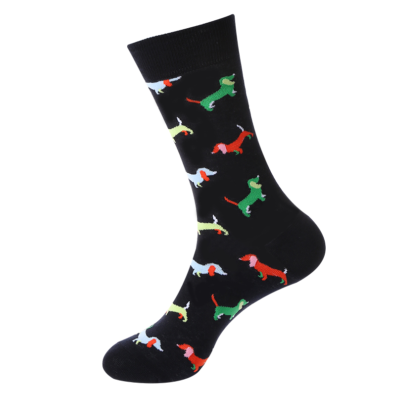 Chaussettes jacquard style hip-hop street fashion