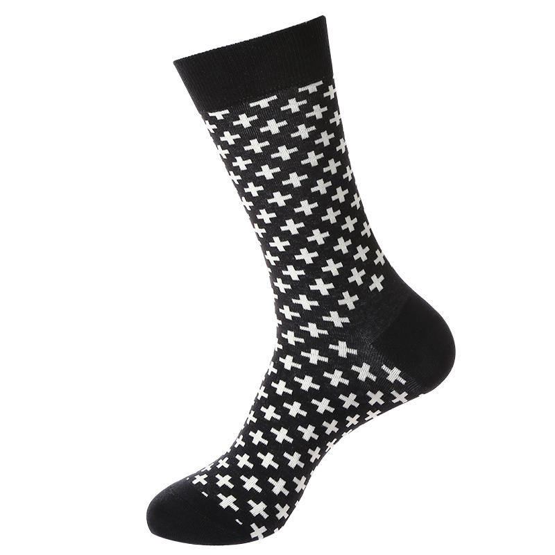 Chaussettes de mode de rue de style hip-hop à carreaux rayés