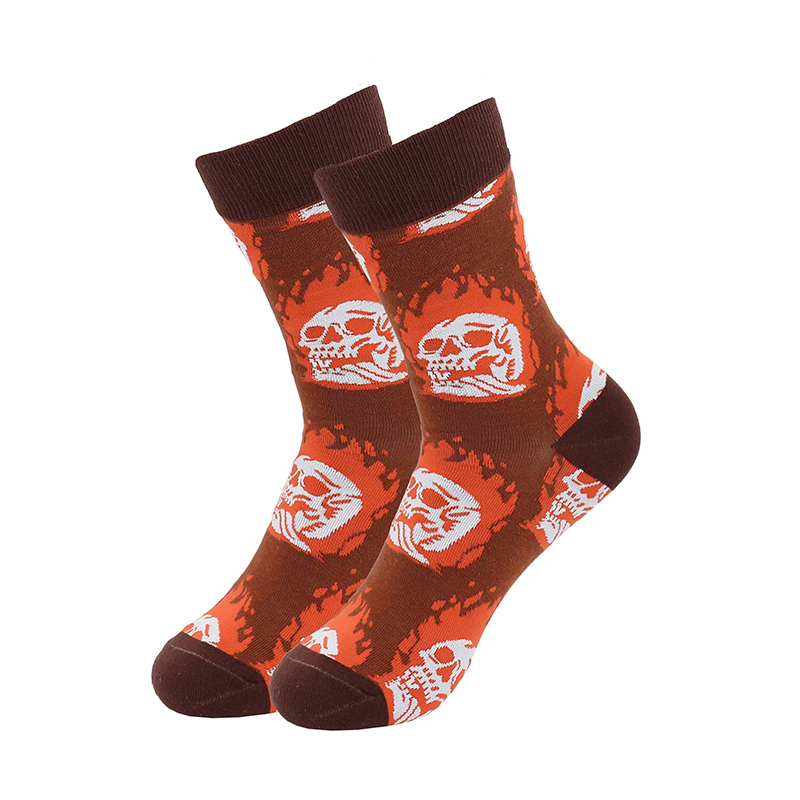 Chaussettes mi-mollet femme jacquard