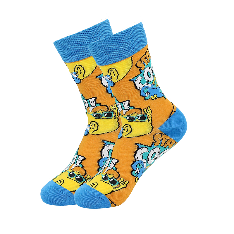 Chaussettes mi-mollet femme jacquard
