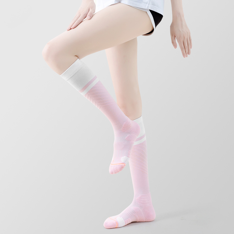 Chaussettes de compression à séchage rapide pour cyclisme en plein air en nylon