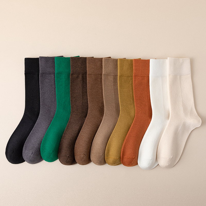 Chaussettes mi-mollet femme unies