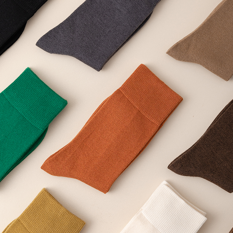 Chaussettes mi-mollet femme unies