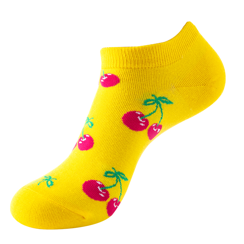 Jolies chaussettes bateau femme en jacquard de coton