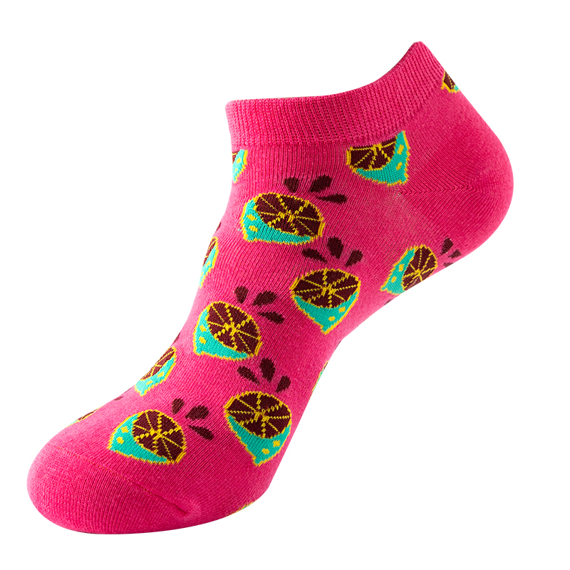 Jolies chaussettes bateau femme en jacquard de coton