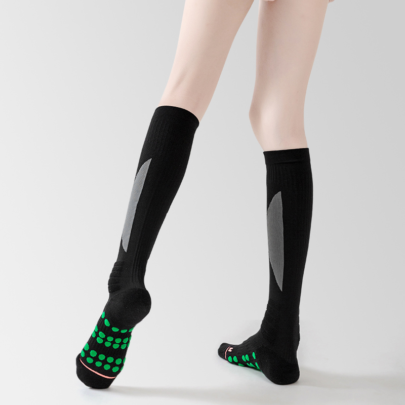 Chaussettes de football longues en nylon éponge