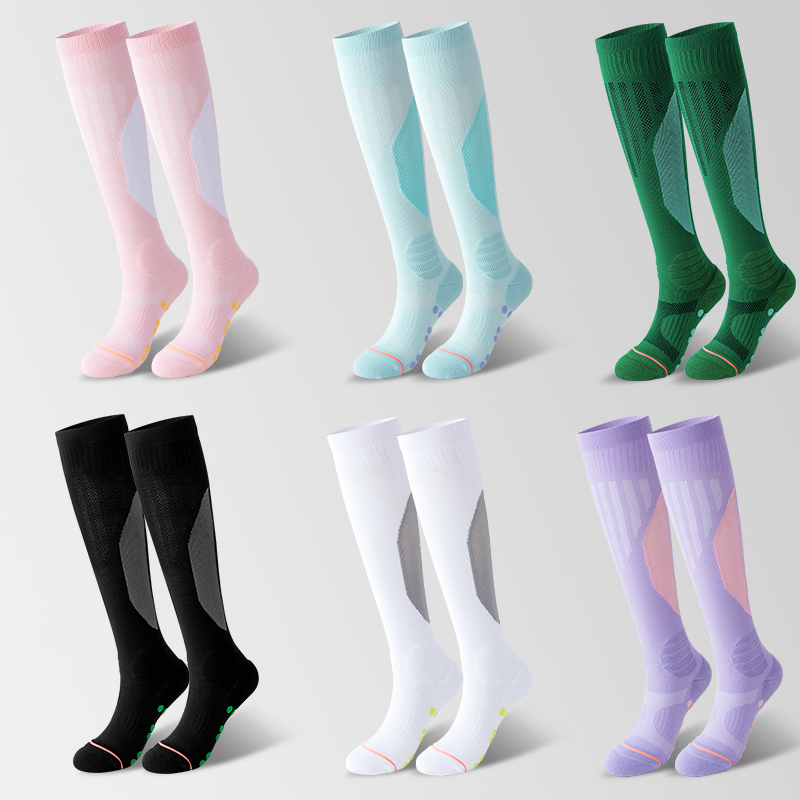 Chaussettes de football longues en nylon éponge