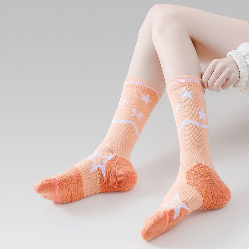 Chaussettes de compression respirantes à séchage rapide pour cyclisme en plein air