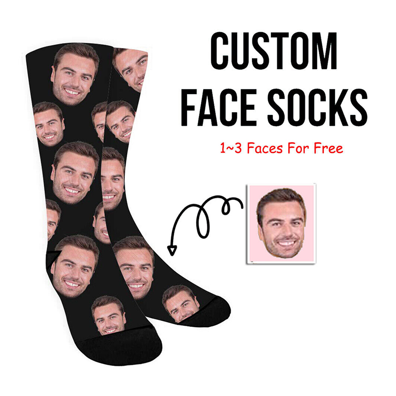 Chaussettes moyennes en polyester à impression offset