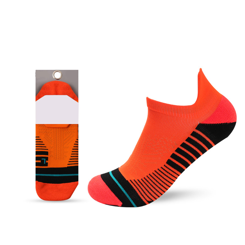 Chaussettes bateau en demi-éponge brossées pour sports de plein air à petites oreilles