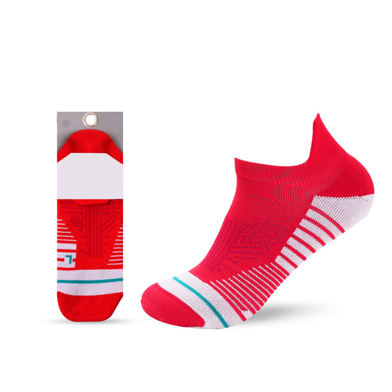 Chaussettes bateau en demi-éponge brossées pour sports de plein air à petites oreilles