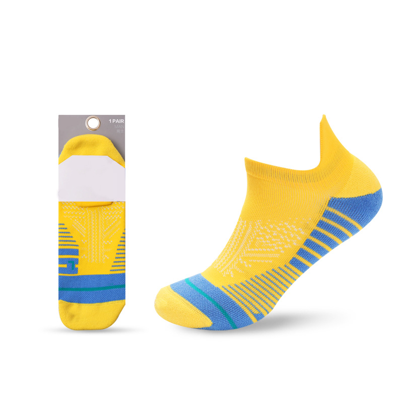 Chaussettes bateau en demi-éponge brossées pour sports de plein air à petites oreilles