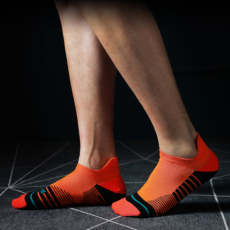 Chaussettes bateau en demi-éponge brossées pour sports de plein air à petites oreilles