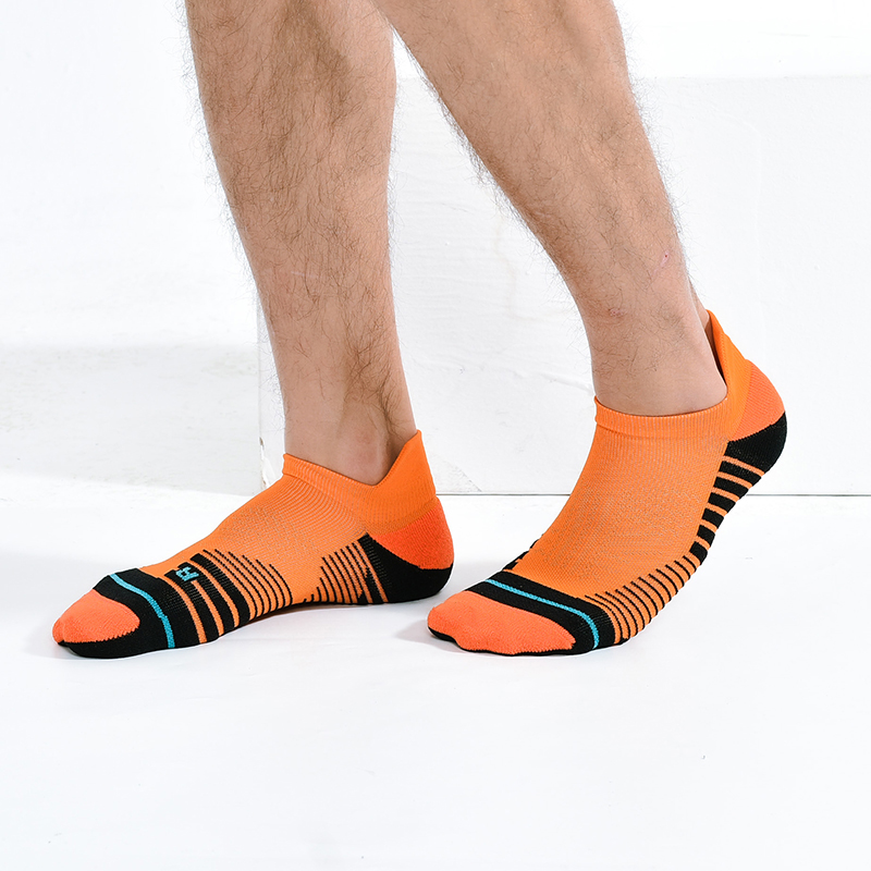 Chaussettes bateau en demi-éponge brossées pour sports de plein air à petites oreilles