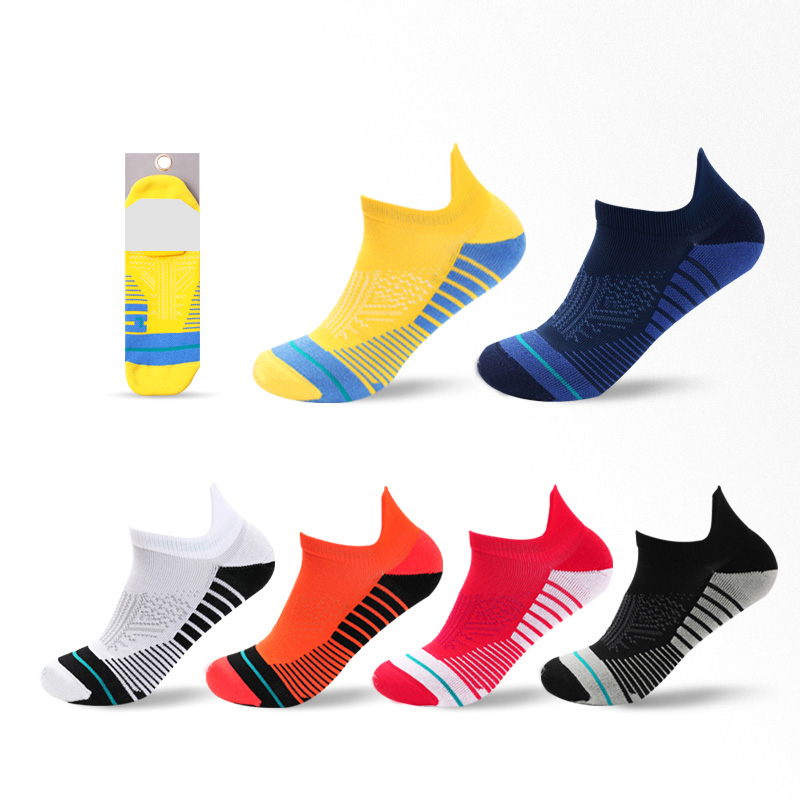 Chaussettes bateau en demi-éponge brossées pour sports de plein air à petites oreilles