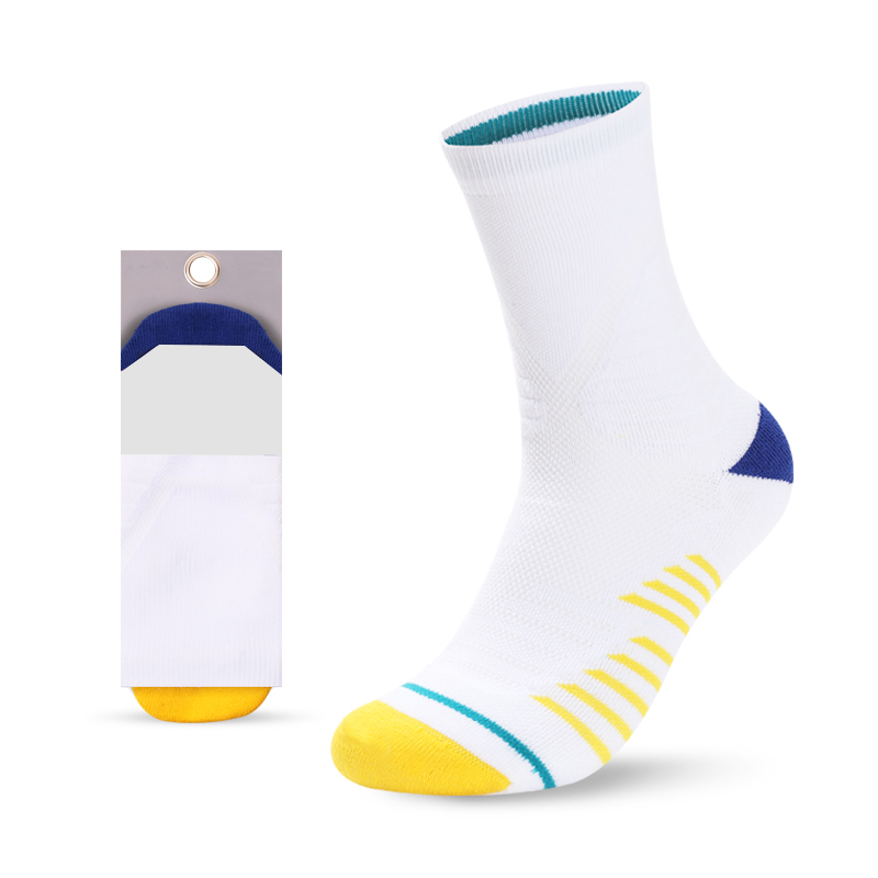 Chaussettes en éponge respirantes antidérapantes à séchage rapide de basket-ball