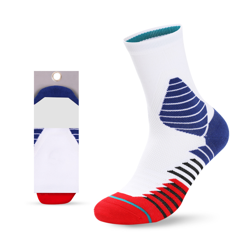 Chaussettes en éponge respirantes antidérapantes à séchage rapide de basket-ball
