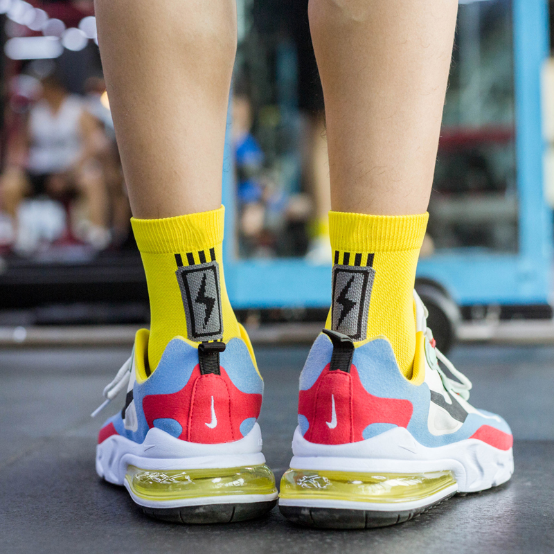 Chaussettes éponge de compression pour course à pied en plein air