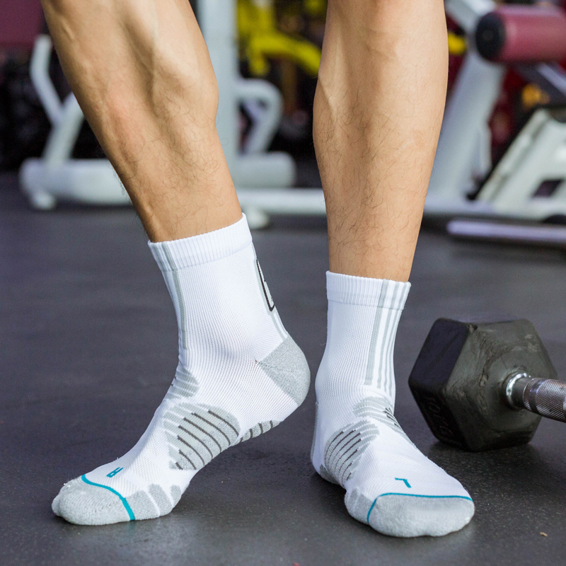 Chaussettes éponge de compression pour course à pied en plein air