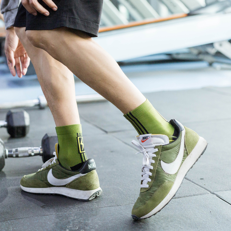 Chaussettes éponge de compression pour course à pied en plein air