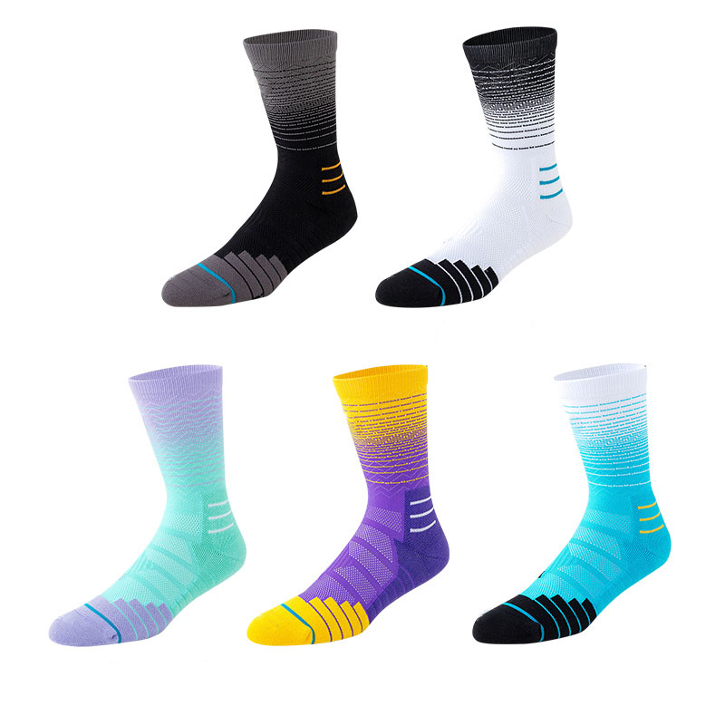 Chaussettes en nylon éponge à séchage rapide pour basket-ball