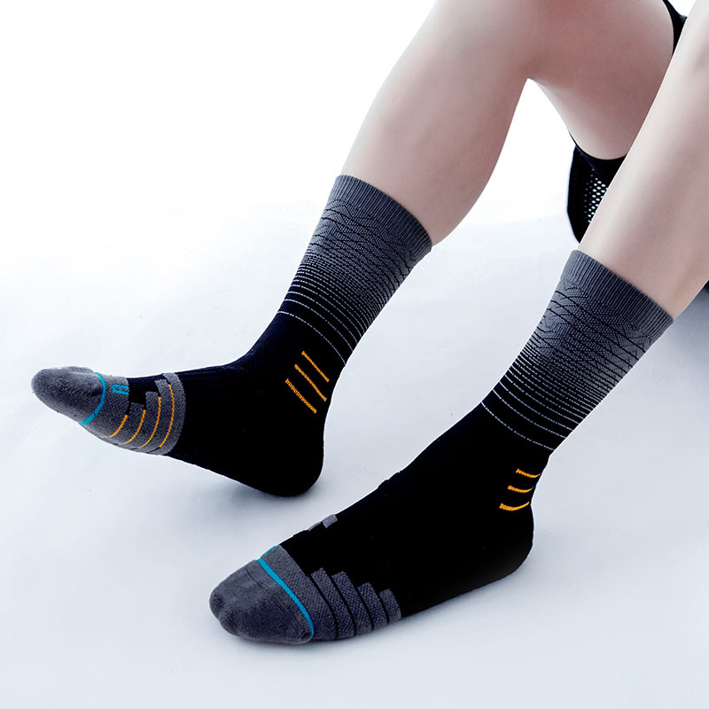 Chaussettes en nylon éponge à séchage rapide pour basket-ball