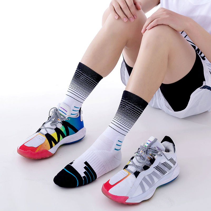 Chaussettes en nylon éponge à séchage rapide pour basket-ball