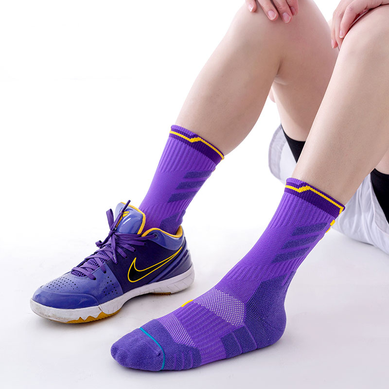 Chaussettes de sport en éponge de basket-ball respirantes à séchage rapide