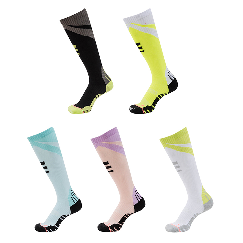 Chaussettes de compression à séchage rapide pour cyclisme en plein air