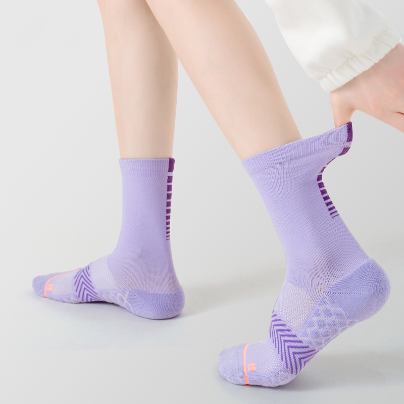 Chaussettes de compression à séchage rapide pour le cou-de-pied en maille de cyclisme en plein air